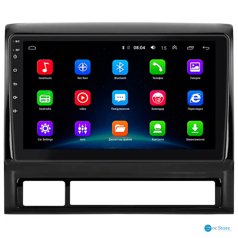 Штатная магнитола Lesko для Toyota Hilux VII 2004-2011 экран 9" 2/32Gb Wi-Fi GPS Base