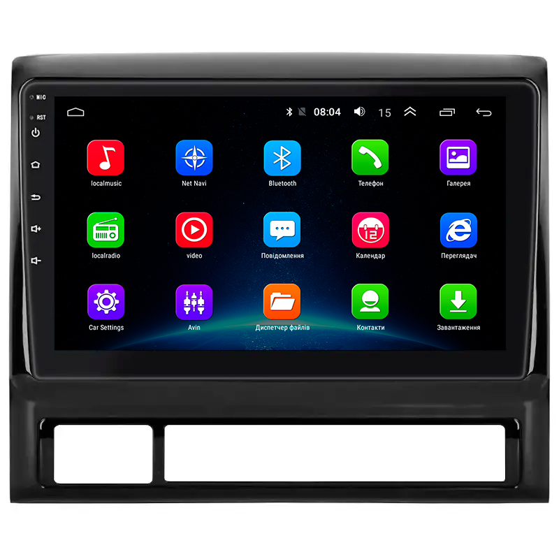 Штатная магнитола Lesko для Toyota Hilux VII 2004-2011 экран 9" 2/32Gb Wi-Fi GPS Base