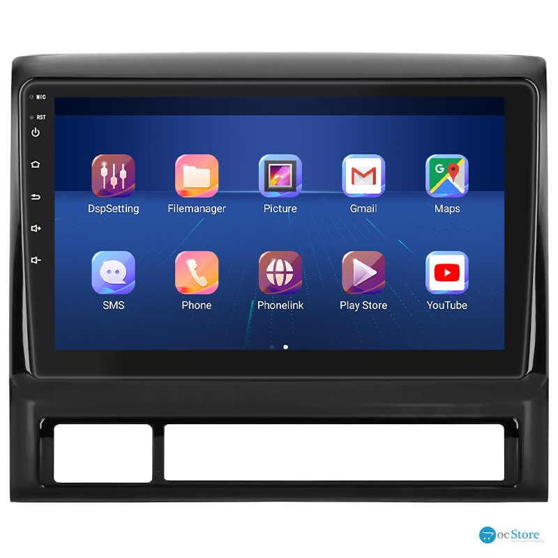 Штатная магнитола Lesko для Toyota Hilux VII 2004-2011 экран 9" 2/32Gb 4G Wi-Fi GPS Top