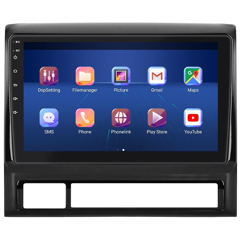 Штатная магнитола Lesko для Toyota Hilux VII 2004-2011 экран 9" 4/64Gb 4G Wi-Fi GPS Top