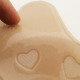 Наклейки на грудь TR-1 с ушками для подтягивания груди многоразовые силиконовые Бежевые 13 см