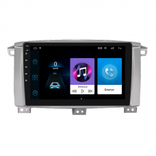 Штатная магнитола Lesko для Toyota Land Cruiser 100 Series Рестайлинг 1 2002-2005 экран 9" 1/16Gb Wi-Fi GPS Base