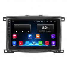 Штатная магнитола Lesko для Toyota Land Cruiser 100 Series Рестайлинг 2 2005-2007 экран 10" 2/32Gb Wi-Fi GPS Base