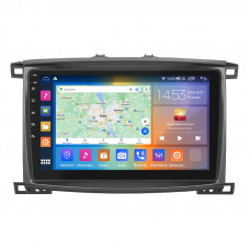 Штатная магнитола Lesko для Toyota Land Cruiser 100 Series Рестайлинг 2 2005-2007 экран 10" 4/64Gb CarPlay 4G Wi-Fi GPS Prime
