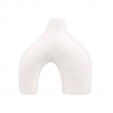 Ваза для цветов Двуногая керамическа в скандинавском стиле White