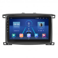 Штатная магнитола Lesko для Toyota Land Cruiser 100 Series Рестайлинг 2 2005-2007 экран 10" 4/64Gb 4G Wi-Fi GPS Top