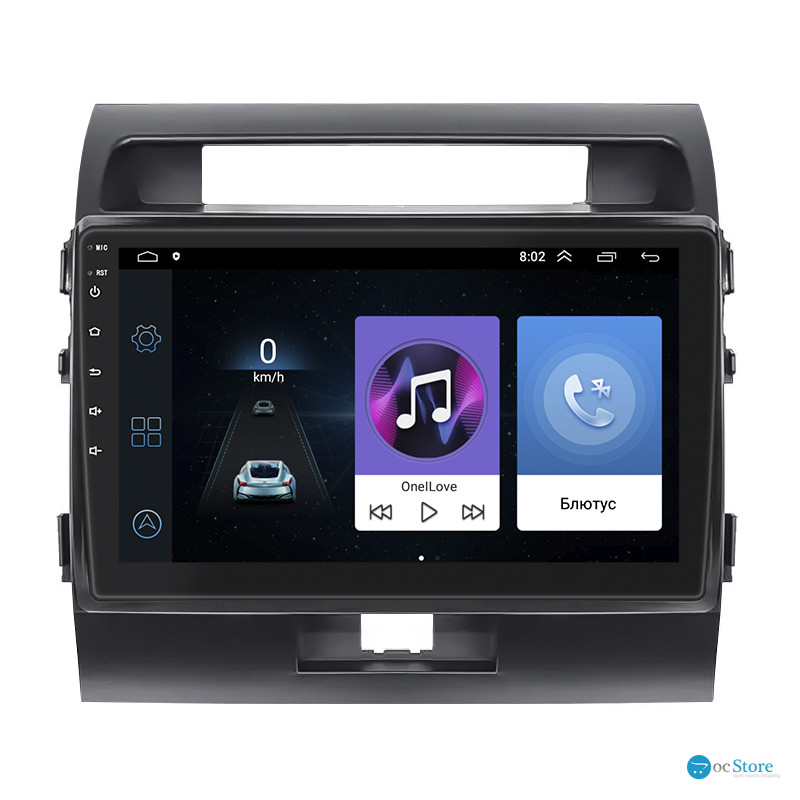 Штатная магнитола Lesko для Toyota Land Cruiser 200 Series 2007-2012 экран 10" 1/16Gb Wi-Fi GPS Base