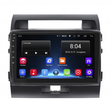 Штатная магнитола Lesko для Toyota Land Cruiser 200 Series 2007-2012 экран 10" 2/32Gb Wi-Fi GPS Base