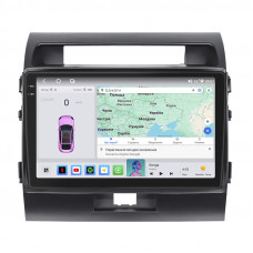 Штатная магнитола Lesko для Toyota Land Cruiser 200 Series 2007-2012 экран 10" 4/64 QLED CarPlay 4G Wi-Fi GPS 360 Prime