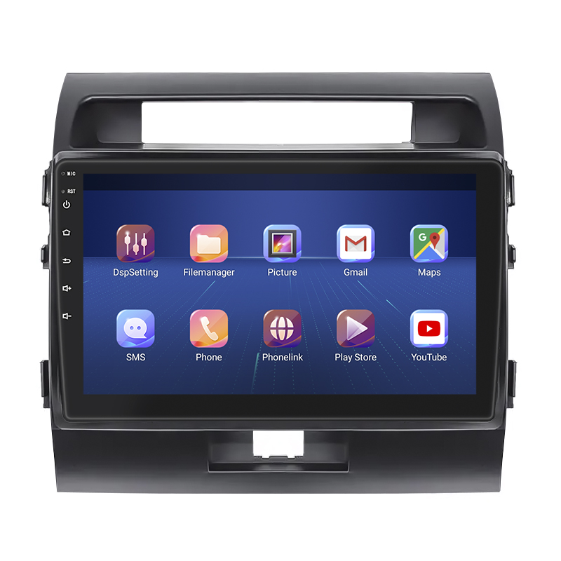 Штатная магнитола Lesko для Toyota Land Cruiser 200 Series 2007-2012 экран 10" 4/64Gb 4G Wi-Fi GPS Top