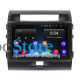 Штатная магнитола Lesko для Toyota Land Cruiser 200 Series Рестайлинг 1 2012-2015 экран 10" 2/32Gb Wi-Fi GPS Base