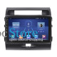 Штатная магнитола Lesko для Toyota Land Cruiser 200 Series Рестайлинг 1 2012-2015 экран 10" 4/32Gb 4G Wi-Fi GPS Top