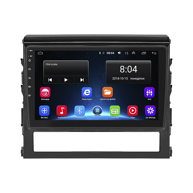 Штатная магнитола Lesko для Toyota Land Cruiser 200 Series Рестайлинг 2 2015-2021 экран 9" 2/32Gb Wi-Fi GPS Base