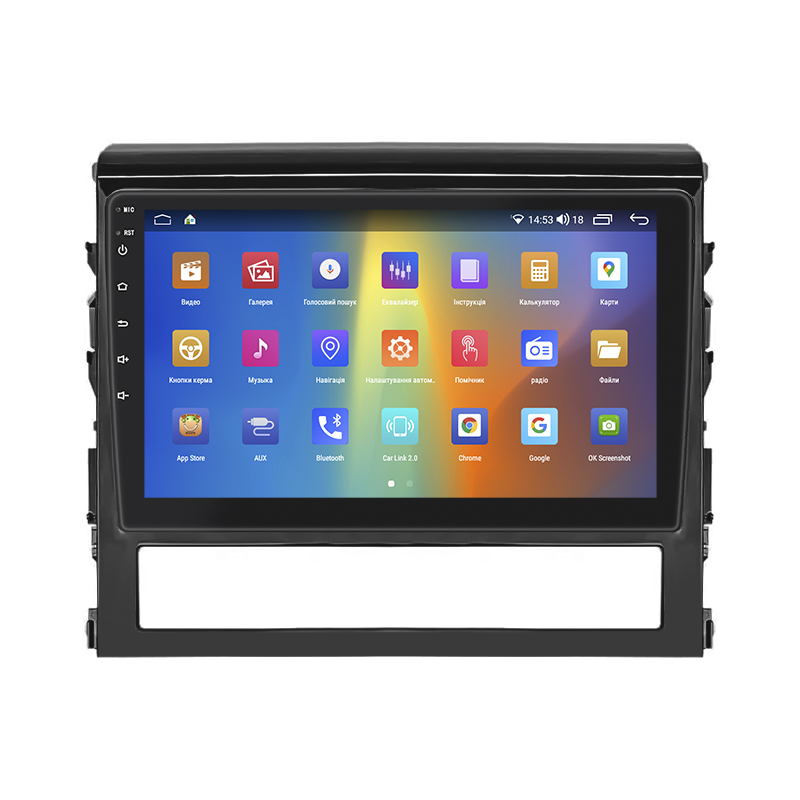 Штатная магнитола Lesko для Toyota Land Cruiser 200 Series Рестайлинг 2 2015-2021 экран 9" 2/32Gb CarPlay 4G Wi-Fi GPS Prime