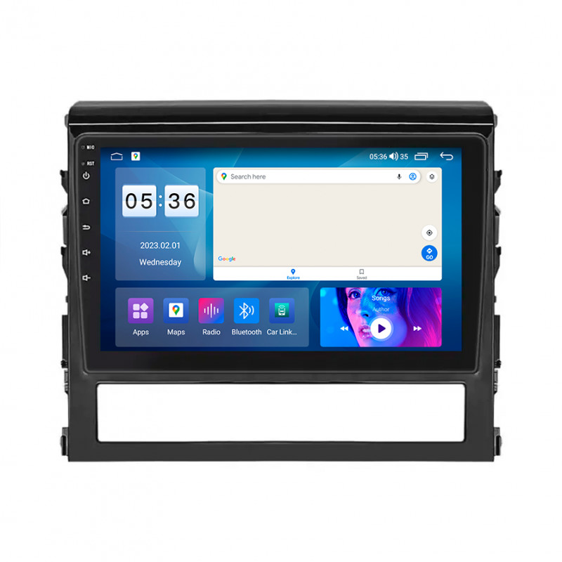 Штатная магнитола Lesko для Toyota Land Cruiser 200 Series Рестайлинг 2 2015-2021 экран 9" 4/64Gb CarPlay 4G Wi-Fi GPS Prime