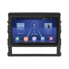 Штатная магнитола Lesko для Toyota Land Cruiser 200 Series Рестайлинг 2 2015-2021 экран 9" 6/128Gb 4G Wi-Fi GPS Top