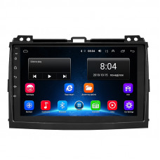 Штатная магнитола Lesko для Toyota Land Cruiser Prado 120 Series Рестайлинг 2007-2009 экран 9" 2/32Gb Wi-Fi GPS Base