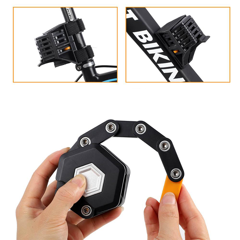 Замок велосипедный West Biking 0705045 SD001 ключ 0,85 m