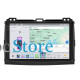 Штатная магнитола Lesko для Toyota Land Cruiser Prado 120 Series Рестайлинг 2007-2009 экран 9" 4/64 QLED CarPlay 4G Wi-Fi GPS 360 Prime