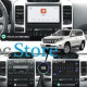 Штатная магнитола Lesko для Toyota Land Cruiser Prado 120 Series Рестайлинг 2007-2009 экран 9" 4/64 QLED CarPlay 4G Wi-Fi GPS 360 Prime