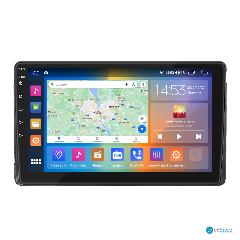 Штатная магнитола Lesko для Toyota Matrix II (E140) 2008-2014 экран 9" 2/32Gb CarPlay 4G Wi-Fi GPS Prime