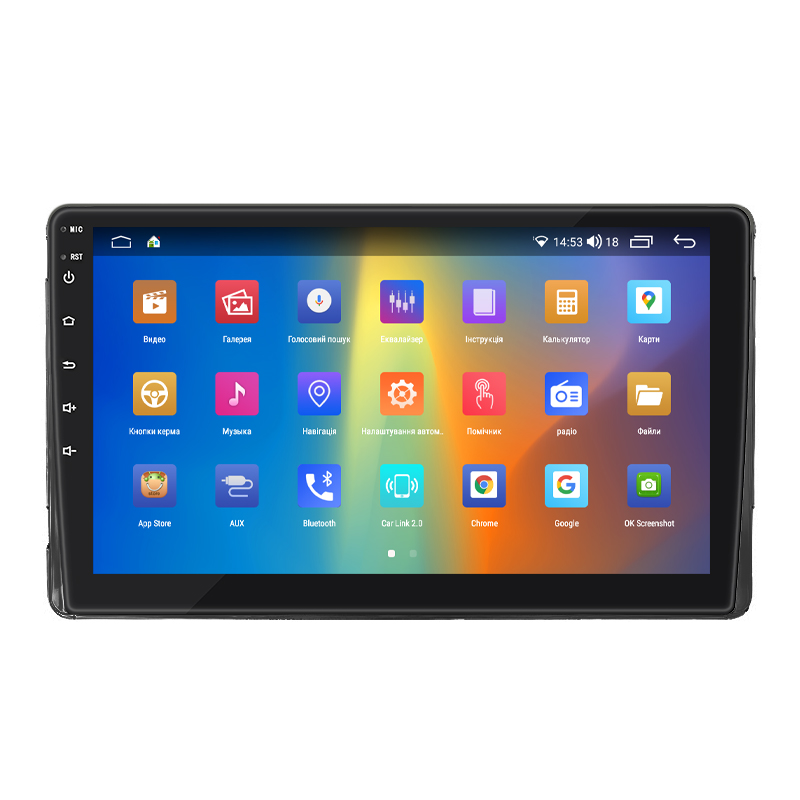 Штатная магнитола Lesko для Toyota Matrix II (E140) 2008-2014 экран 9" 2/32Gb CarPlay 4G Wi-Fi GPS Prime