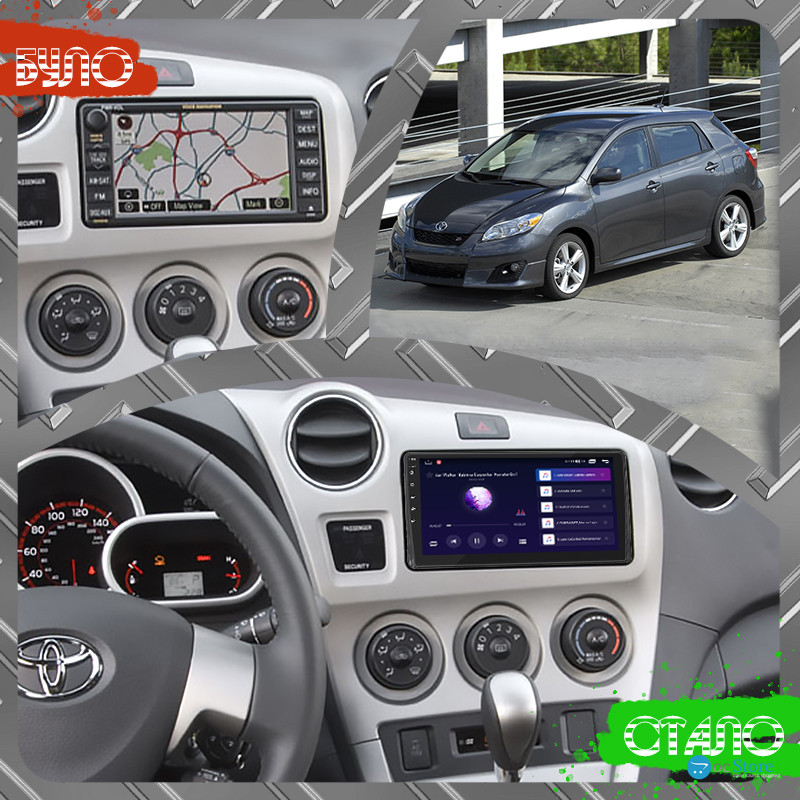 Штатная магнитола Lesko для Toyota Matrix II (E140) 2008-2014 экран 9" 4/64Gb CarPlay 4G Wi-Fi GPS Prime