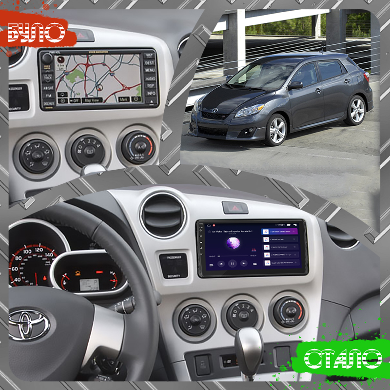 Штатная магнитола Lesko для Toyota Matrix II (E140) 2008-2014 экран 9" 4/64Gb CarPlay 4G Wi-Fi GPS Prime