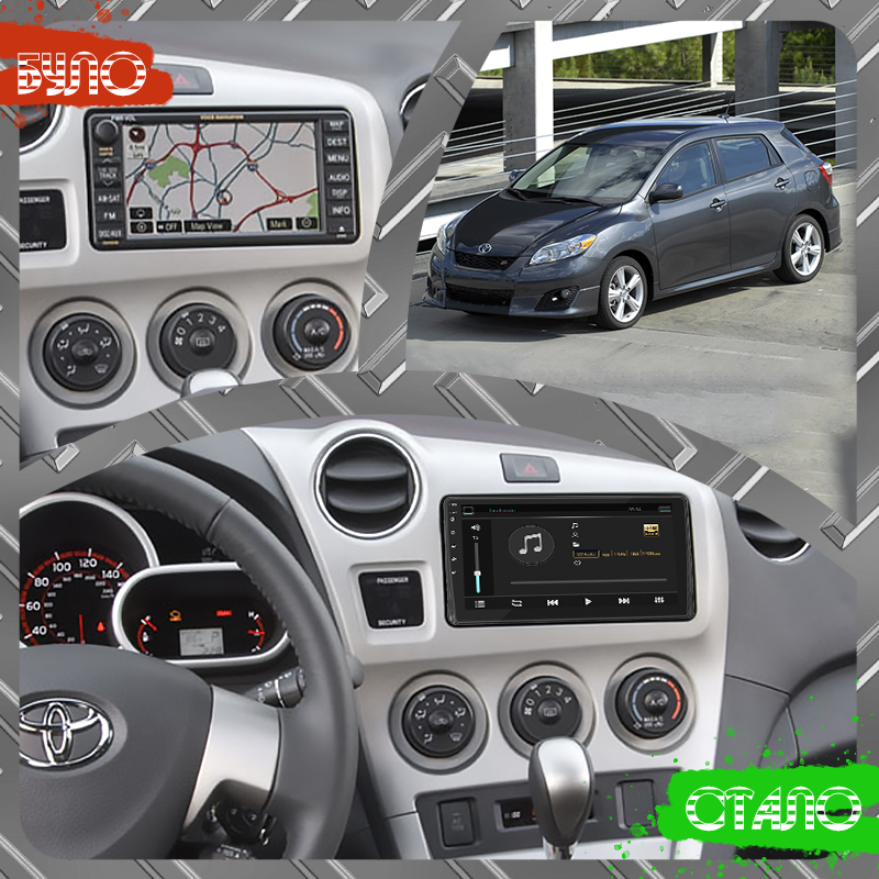 Штатная магнитола Lesko для Toyota Matrix II (E140) 2008-2014 экран 9" 4/64Gb 4G Wi-Fi GPS Top