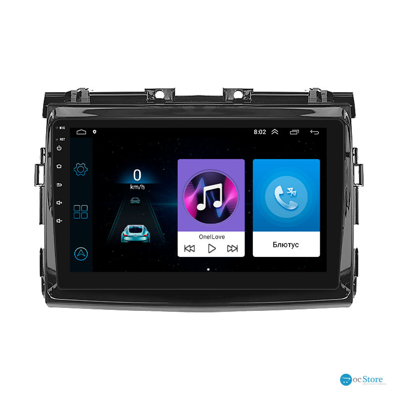 Штатная магнитола Lesko для Toyota Previa III (XR50) 2006-2019 экран 9" 1/16Gb Wi-Fi GPS Base