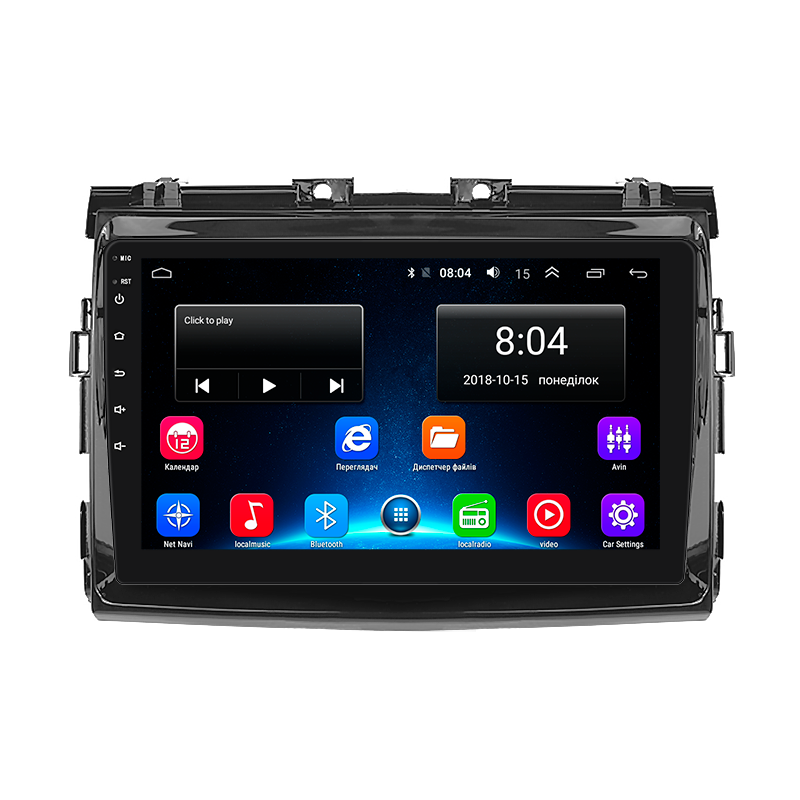 Штатная магнитола Lesko для Toyota Previa III (XR50) 2006-2019 экран 9" 2/32Gb Wi-Fi GPS Base