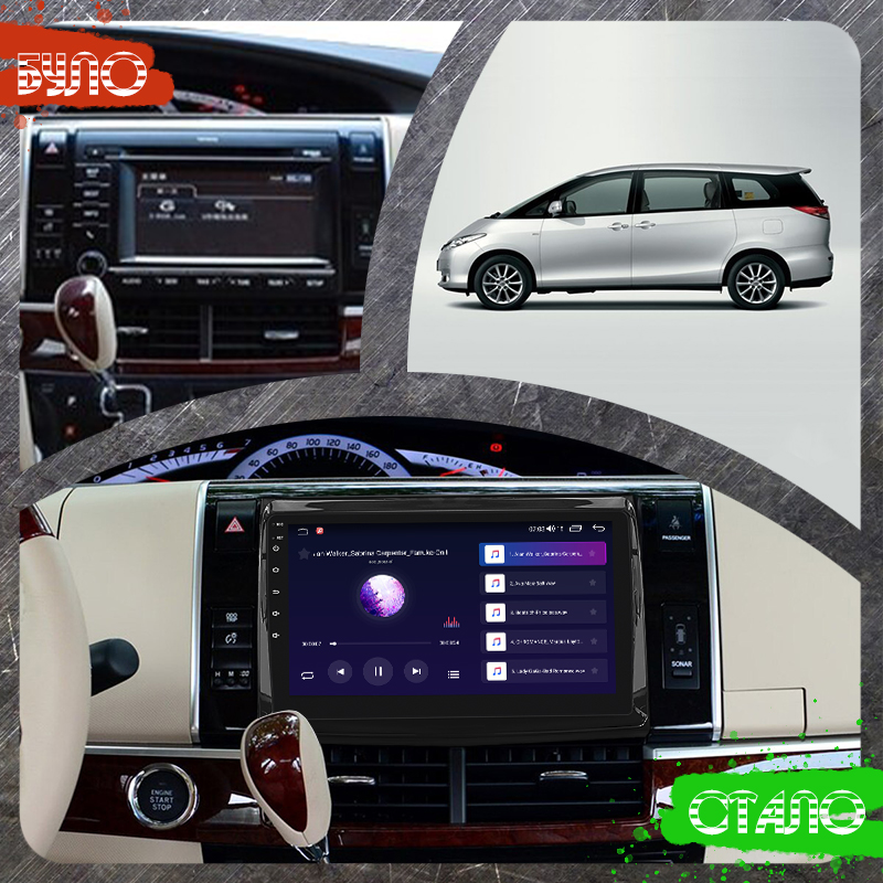 Штатная магнитола Lesko для Toyota Previa III (XR50) 2006-2019 экран 9" 2/32Gb CarPlay 4G Wi-Fi GPS Prime
