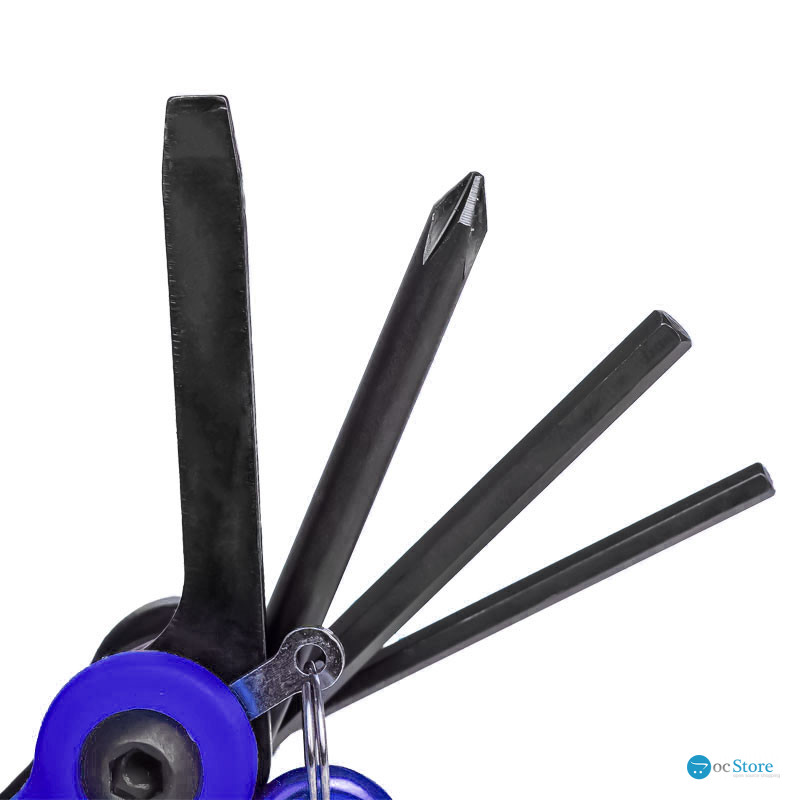 Мультитул West Biking YP0719243 карманный набор инструментов для велосипеда Blue