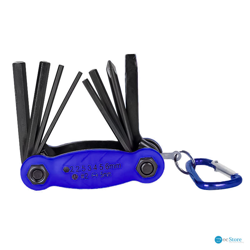 Мультитул West Biking YP0719243 карманный набор инструментов для велосипеда Blue