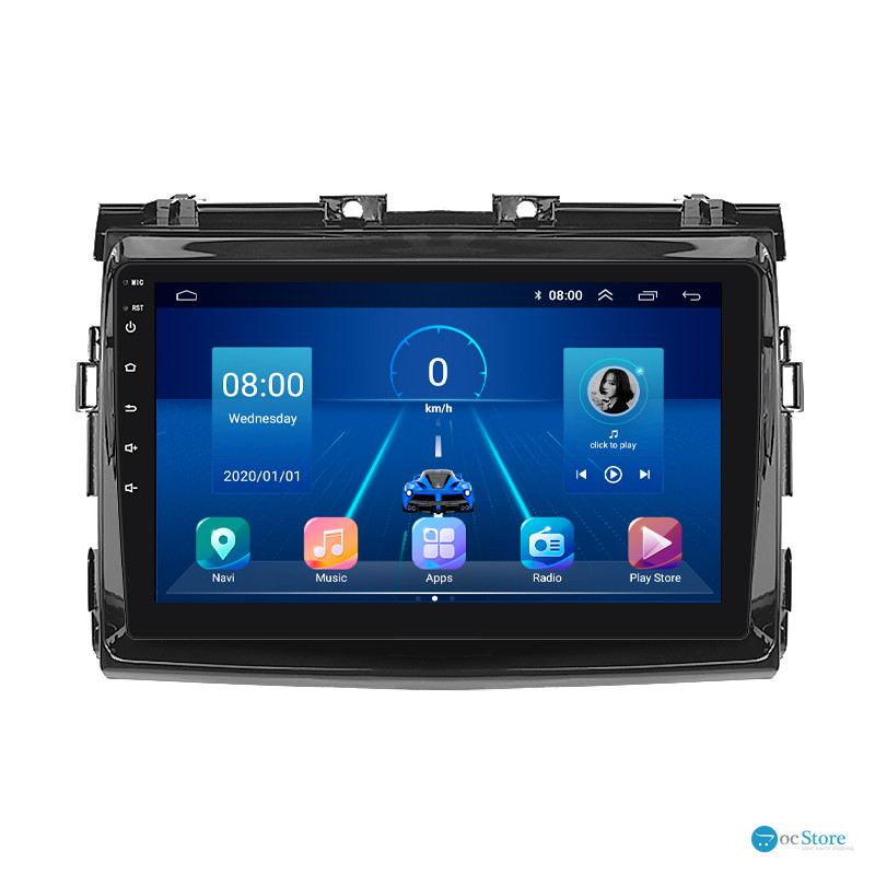Штатная магнитола Lesko для Toyota Previa III (XR50) 2006-2019 экран 9" 4/64Gb 4G Wi-Fi GPS Top
