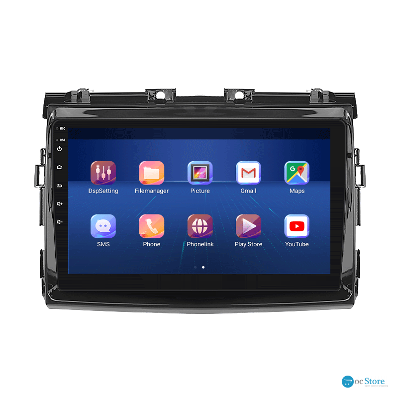Штатная магнитола Lesko для Toyota Previa III (XR50) 2006-2019 экран 9" 6/128Gb 4G Wi-Fi GPS Top
