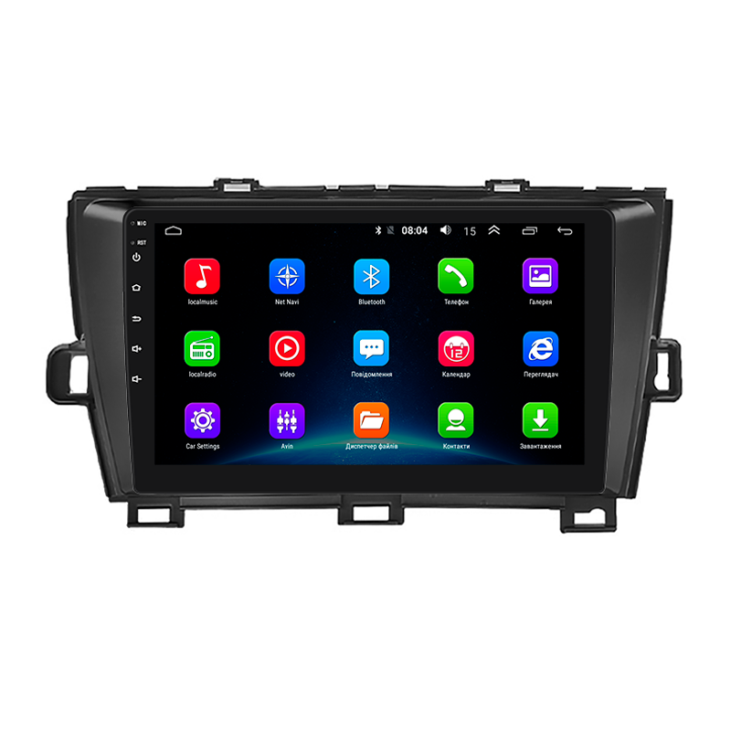 Штатная магнитола Lesko для Toyota Prius III (XW30) 2009-2011 экран 9" 2/32Gb Wi-Fi GPS Base