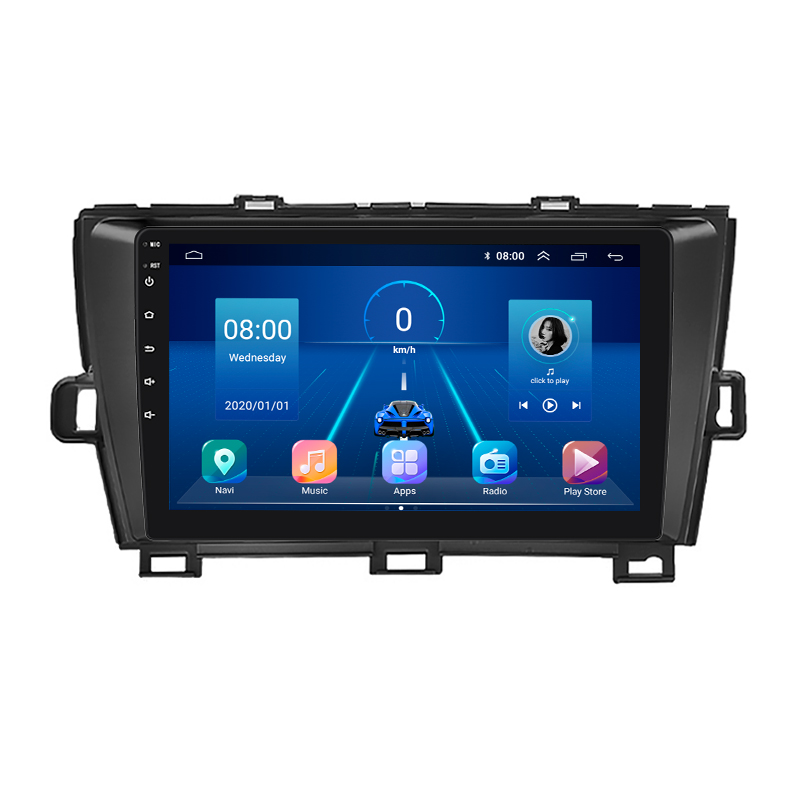 Штатная магнитола Lesko для Toyota Prius III (XW30) 2009-2011 экран 9" 4/64Gb 4G Wi-Fi GPS Top