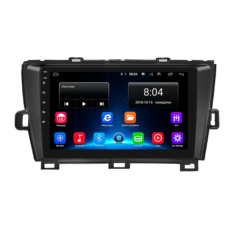 Штатная магнитола Lesko для Toyota Prius III Рестайлинг (XW30) 2011-2015 экран 9" 2/32Gb Wi-Fi GPS Base