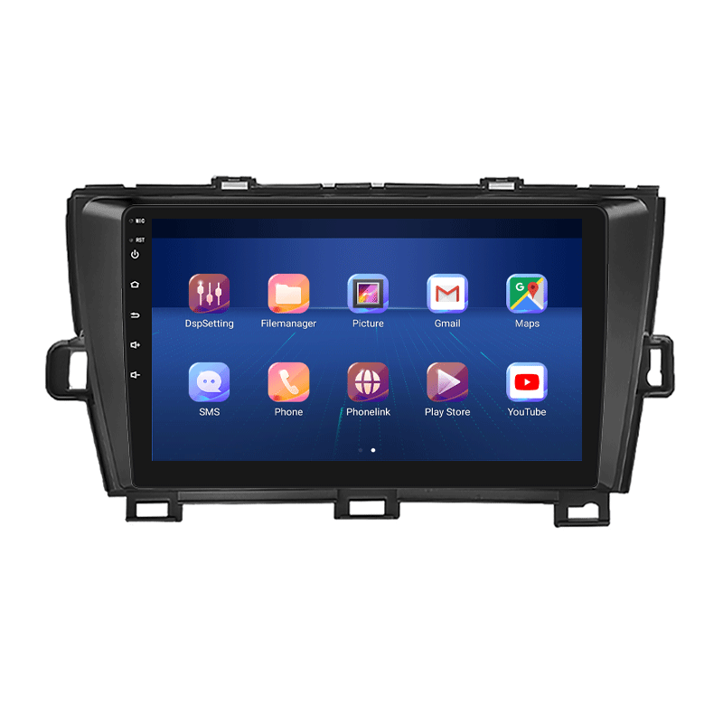 Штатная магнитола Lesko для Toyota Prius III Рестайлинг (XW30) 2011-2015 экран 9" 2/32Gb 4G Wi-Fi GPS Top