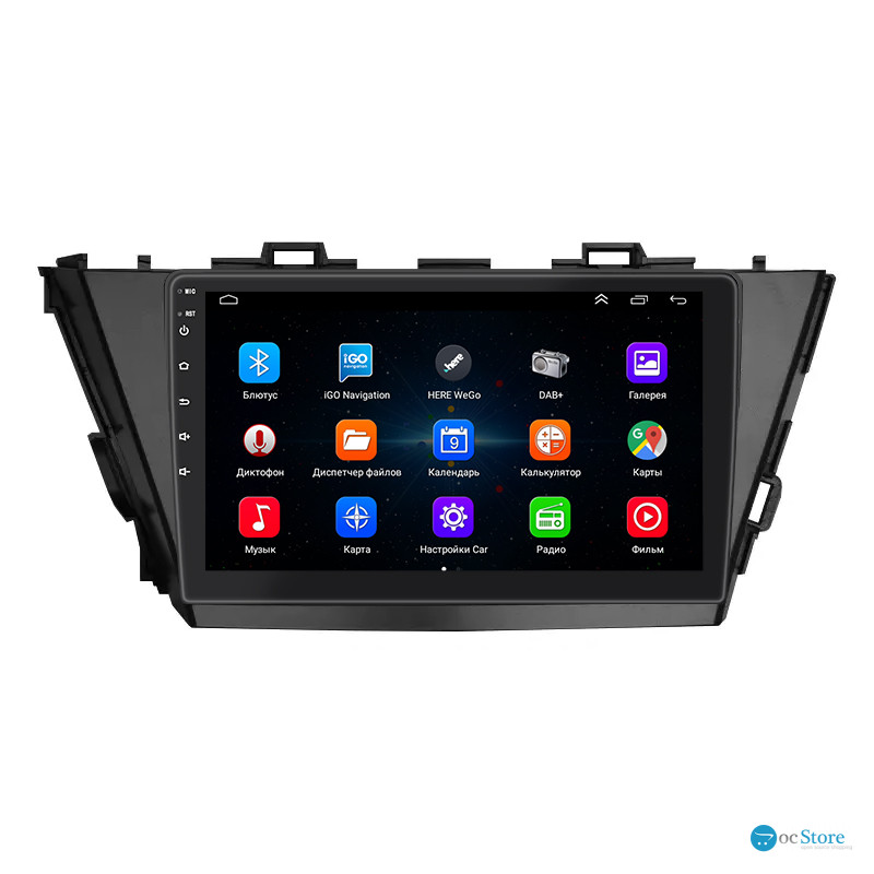 Штатная магнитола Lesko для Toyota Prius v (+) I Рестайлинг (ZVW40/41) 2014-2021 экран 9" 1/16Gb Wi-Fi GPS Base