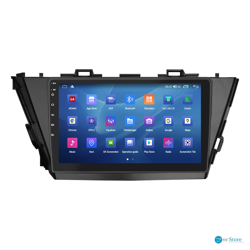 Штатная магнитола Lesko для Toyota Prius v (+) I Рестайлинг (ZVW40/41) 2014-2021 экран 9" 2/32Gb CarPlay 4G Wi-Fi GPS Prime