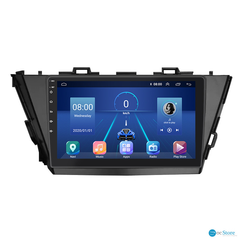 Штатная магнитола Lesko для Toyota Prius v (+) I Рестайлинг (ZVW40/41) 2014-2021 экран 9" 2/32Gb 4G Wi-Fi GPS Top