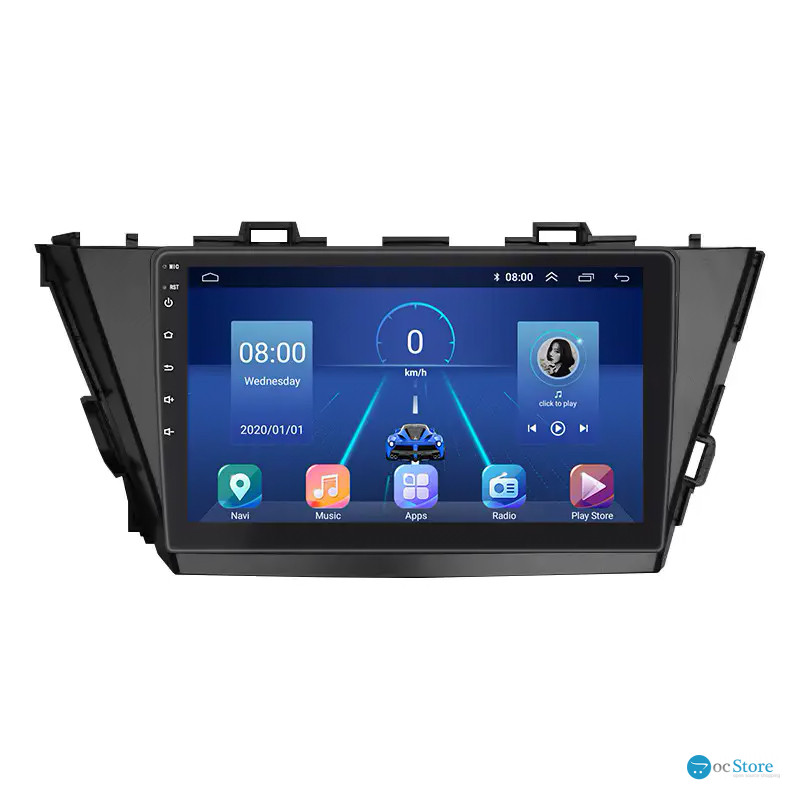 Штатная магнитола Lesko для Toyota Prius v (+) I Рестайлинг (ZVW40/41) 2014-2021 экран 9" 6/128Gb 4G Wi-Fi GPS Top