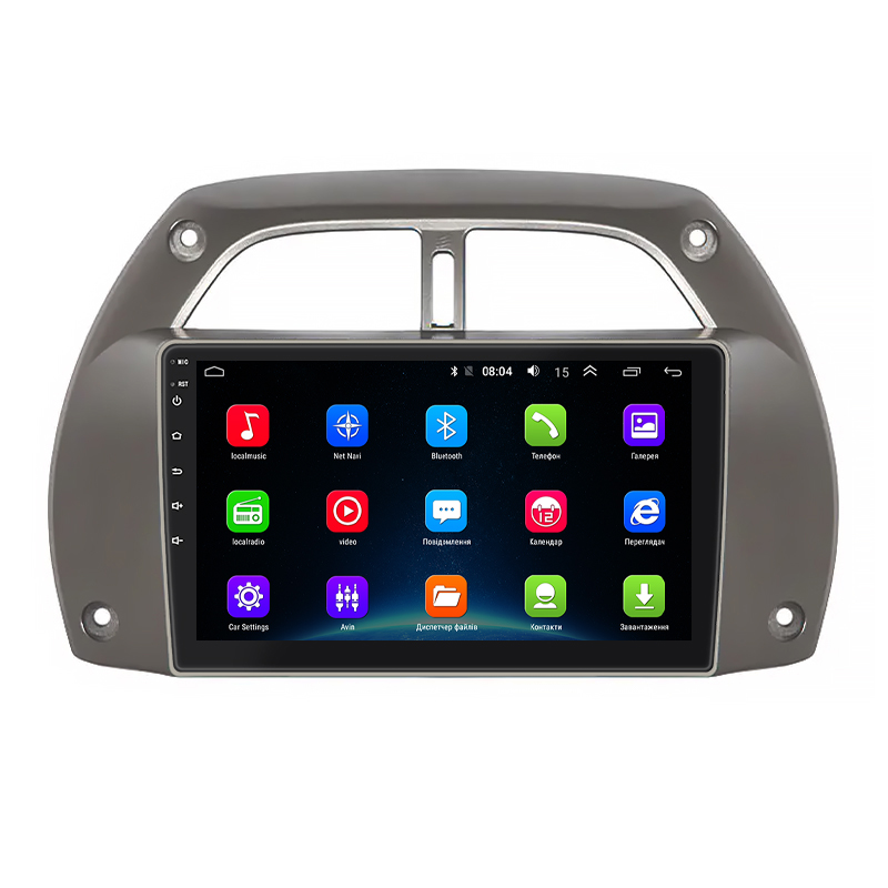 Штатная магнитола Lesko для Toyota RAV4 II (XA20) 2000-2003 экран 9" 2/32Gb Wi-Fi GPS Base