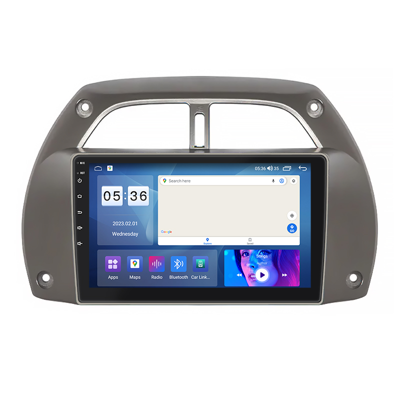 Штатная магнитола Lesko для Toyota RAV4 II (XA20) 2000-2003 экран 9" 4/64Gb CarPlay 4G Wi-Fi GPS Prime