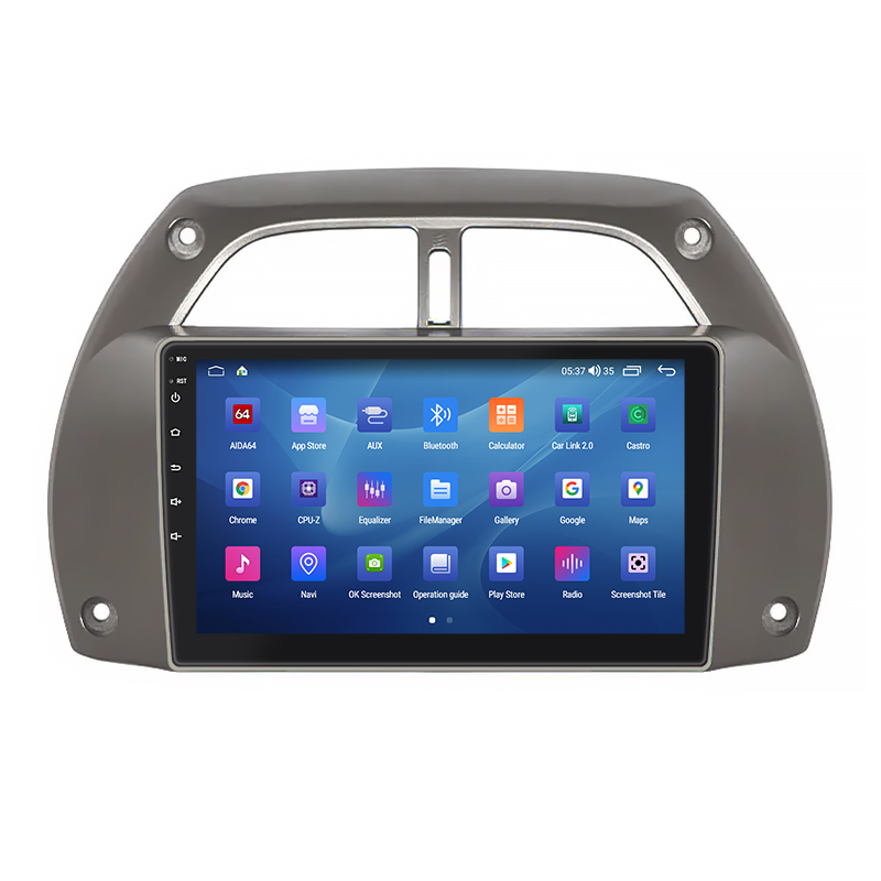 Штатная магнитола Lesko для Toyota RAV4 II (XA20) 2000-2003 экран 9" 4/64Gb CarPlay 4G Wi-Fi GPS Prime