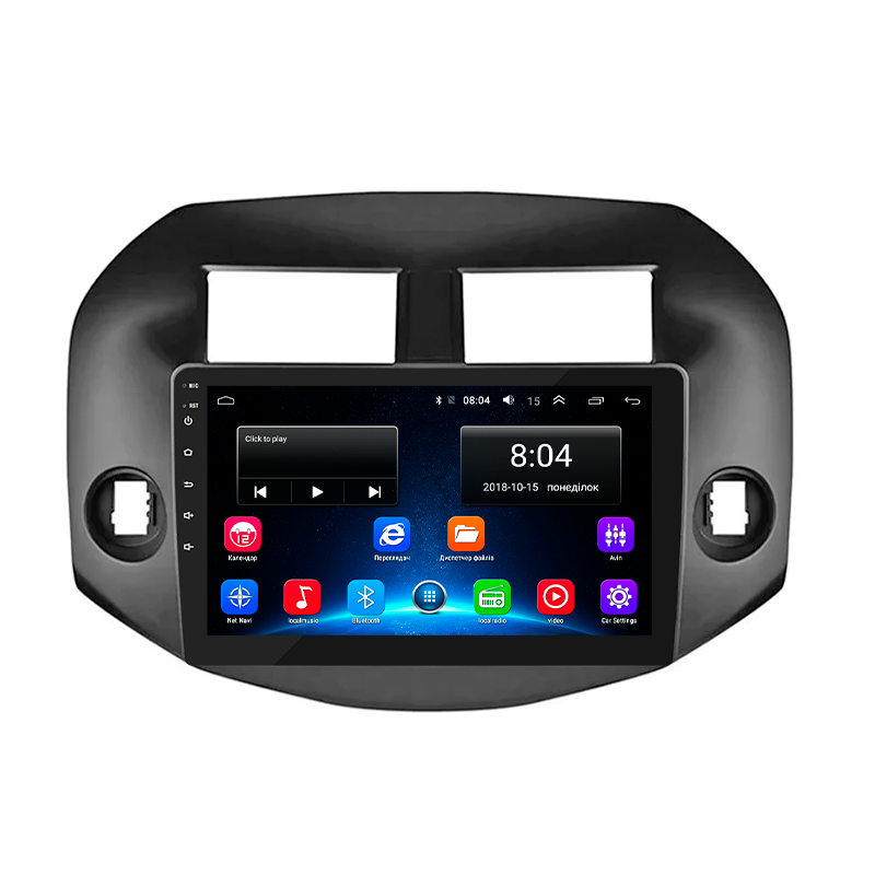 Штатная магнитола Lesko для Toyota RAV4 III (XA30) 2005-2010 экран 10" 2/32Gb Wi-Fi GPS Base