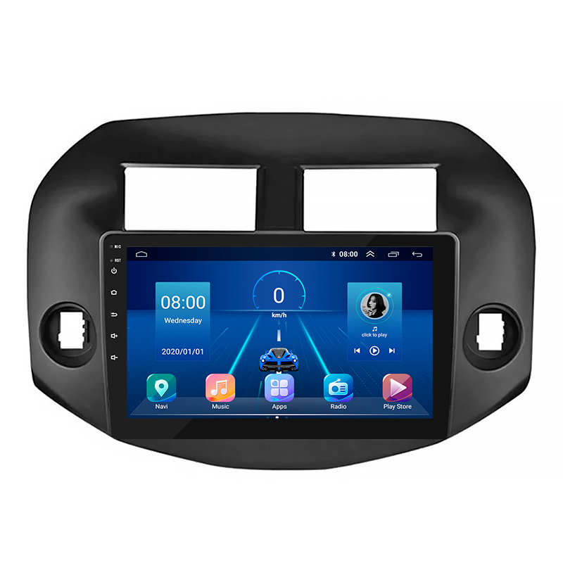 Штатная магнитола Lesko для Toyota RAV4 III (XA30) 2005-2010 экран 10" 2/32Gb 4G Wi-Fi GPS Top