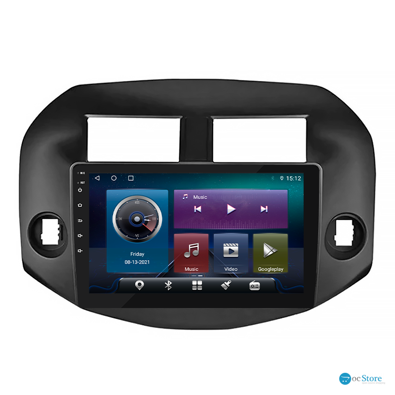Штатная магнитола Lesko для Toyota RAV4 III (XA30) 2005-2010 экран 10" 4/32Gb 4G Wi-Fi GPS Top